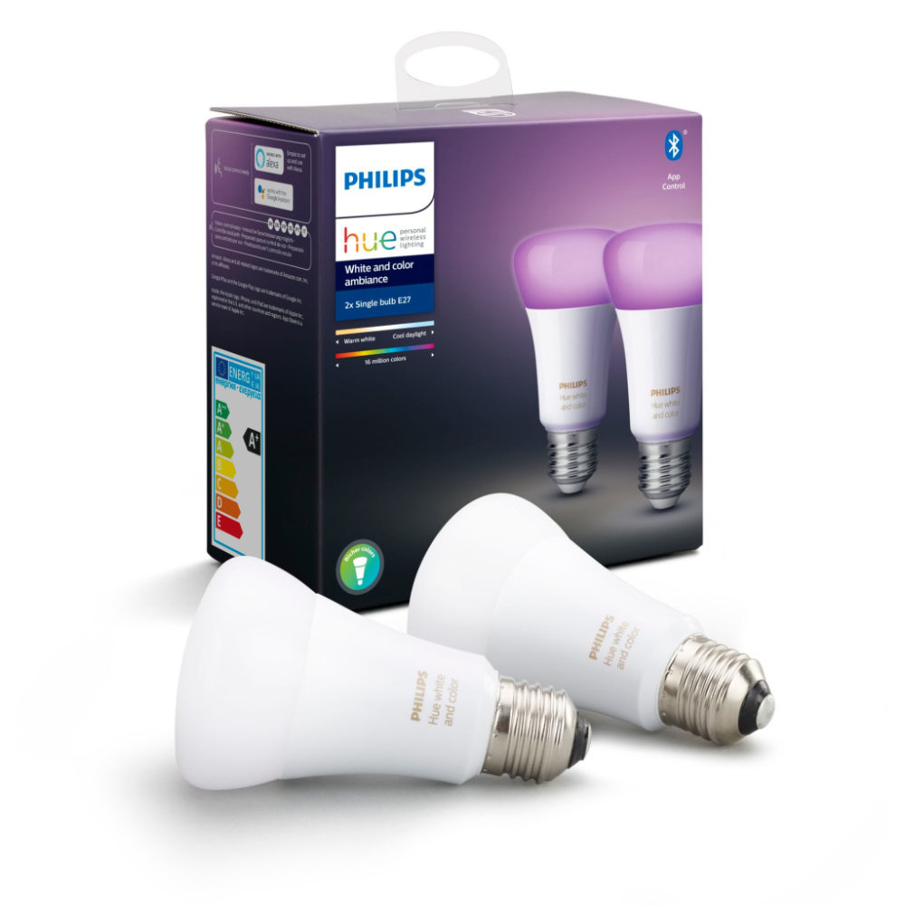 Philips HUE White and Color Ambiance LED-Lamp 2 Stuks