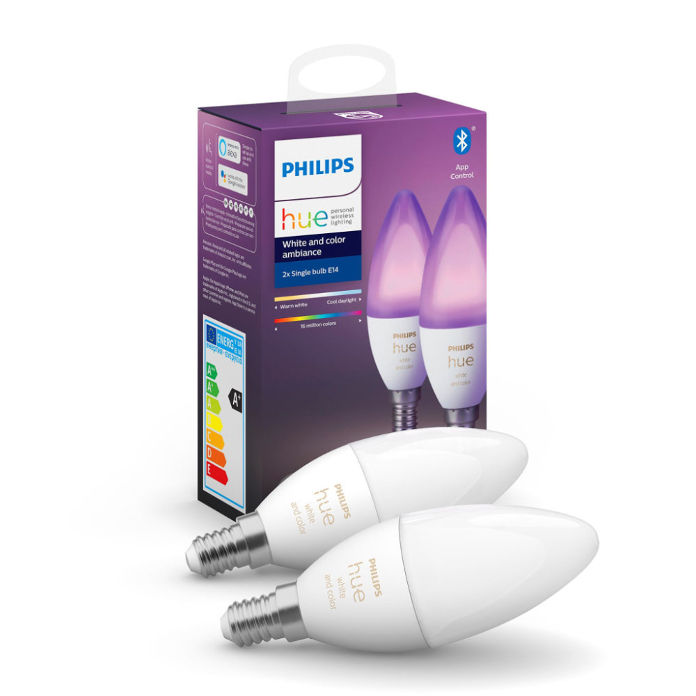 Philips HUE Losse Kaarslamp E14 2 Stuks