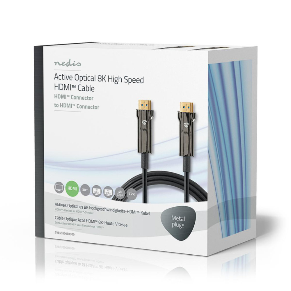 Nedis CVBG3500BK300 Ultra High Speed Hdmi™-kabel Aoc Hdmi™-connector - Hdmi™-connector 30,0 M Zwart