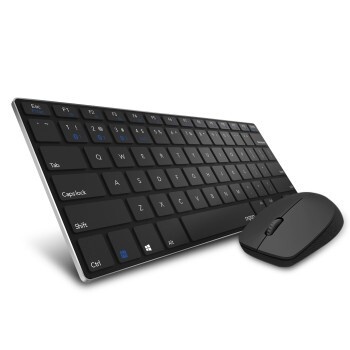 Rapoo 9000M Multimodus Draadloze Ultraslanke Desktop Combo Set QWERTY Zwart