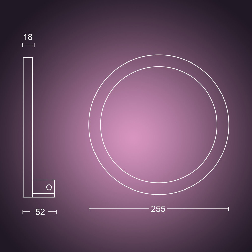 Philips Hue Sana wall lamp white 20W