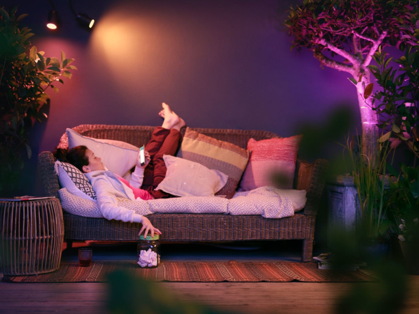 Philips Hue Lily base unit spike black