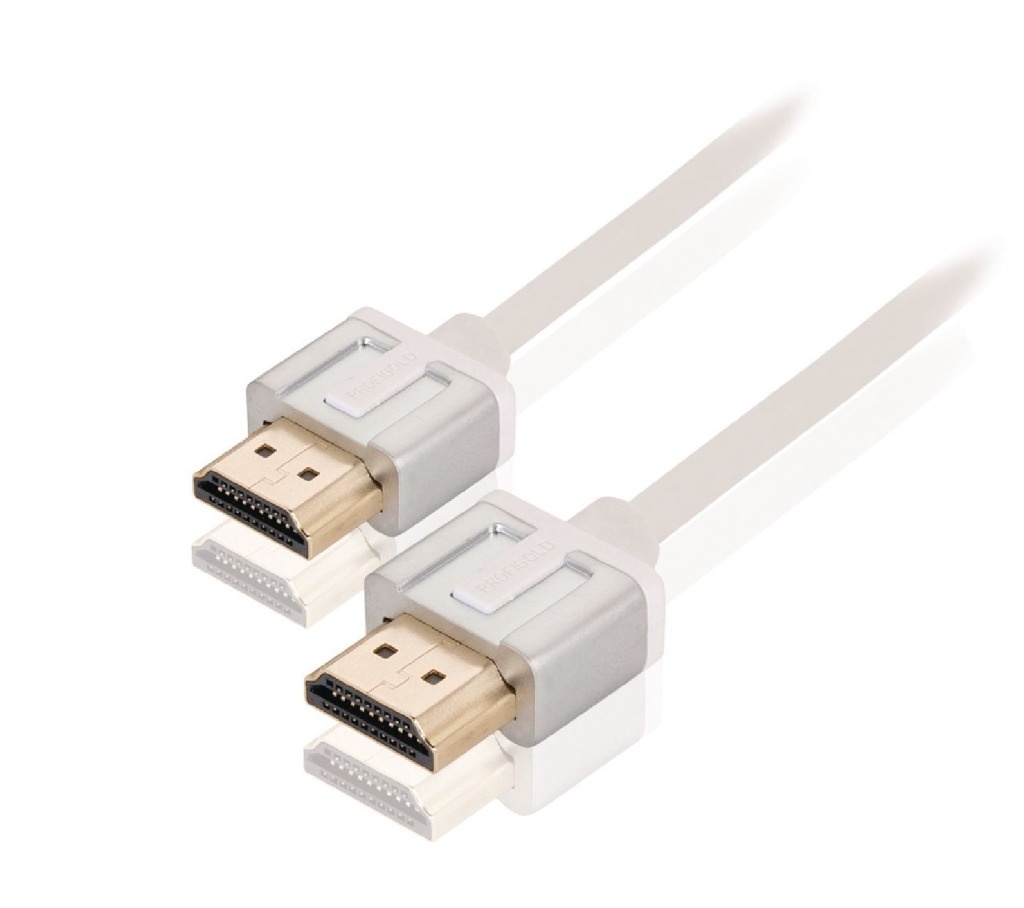 Profigold Prom1211 High Speed Hdmi-kabel met Ethernet Hdmi-connector - Hdmi-connector 1,00 M Wit