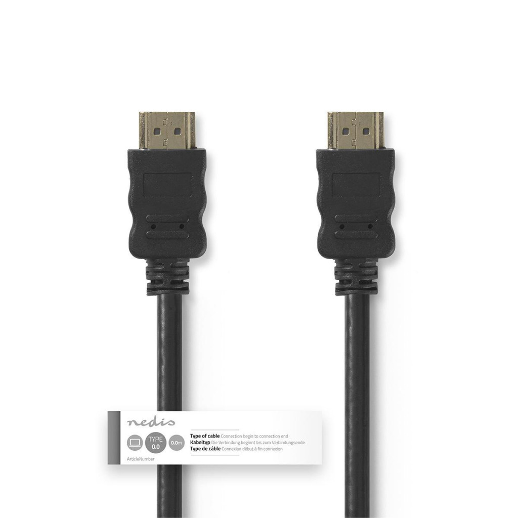 Nedis CVGT34000BK20 High Speed Hdmi-kabel Met Ethernet Hdmi-connector - Hdmi-connector 2,0 M Zwart
