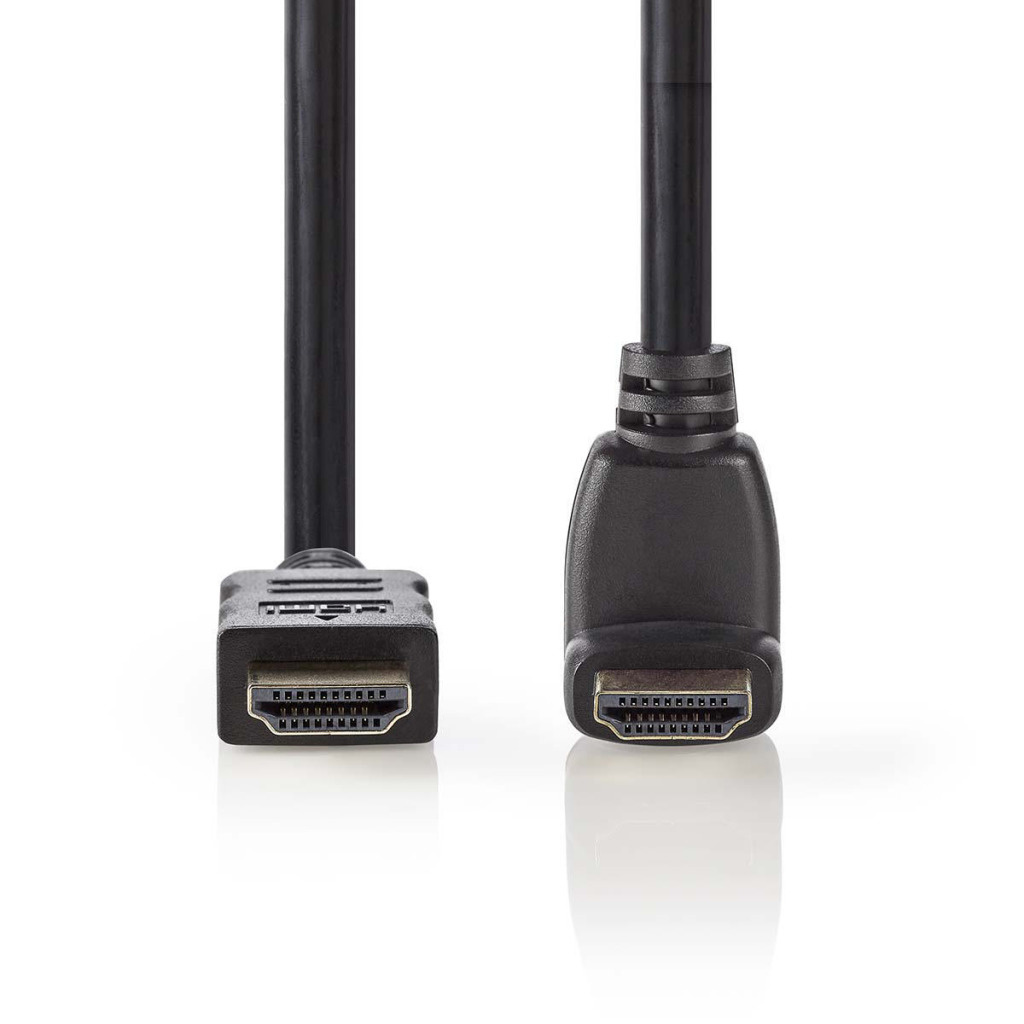 Nedis CVGP34210BK15 High Speed Hdmi-kabel Met Ethernet Hdmi-connector - Hdmi-connector 270° Haaks 1,5 M Zwart
