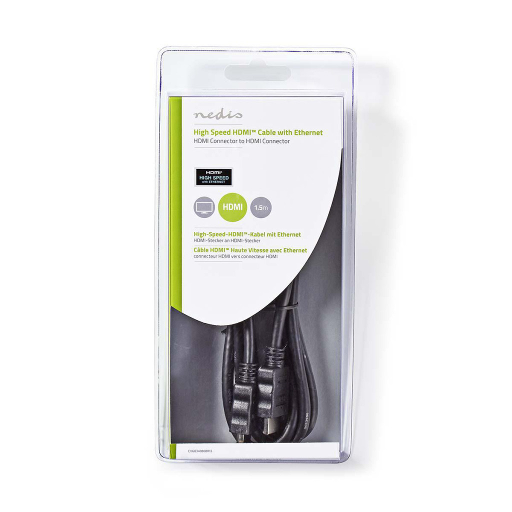 Nedis CVGB34000BK15 High Speed Hdmi-kabel Met Ethernet Hdmi-connector - Hdmi-connector 1,5 M Zwart