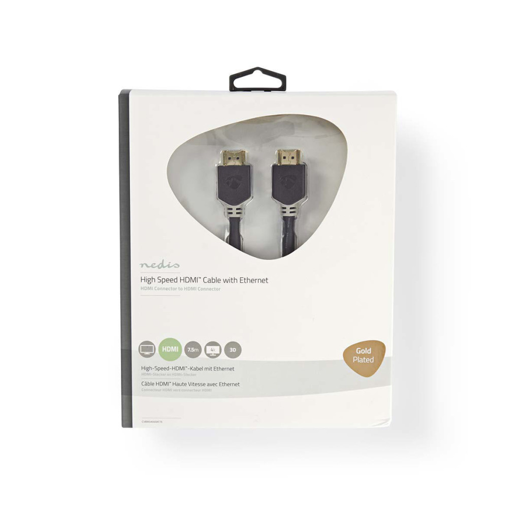 Nedis CVBW34000AT75 High Speed Hdmi-kabel Met Ethernet Hdmi-connector - Hdmi-connector 7,5 M Antraciet