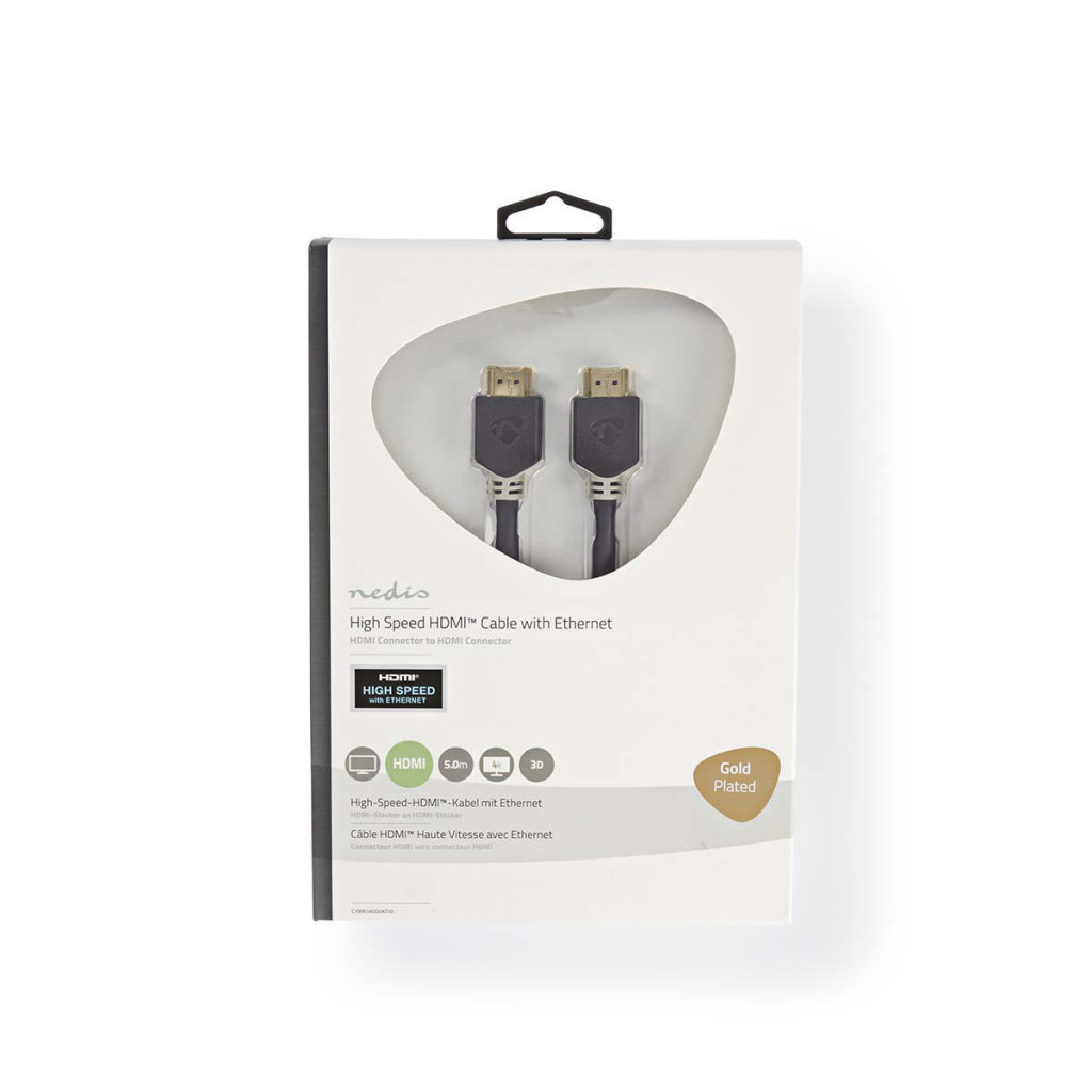 Nedis CVBW34000AT50 High Speed Hdmi-kabel Met Ethernet Hdmi-connector - Hdmi-connector 5,0 M Antraciet