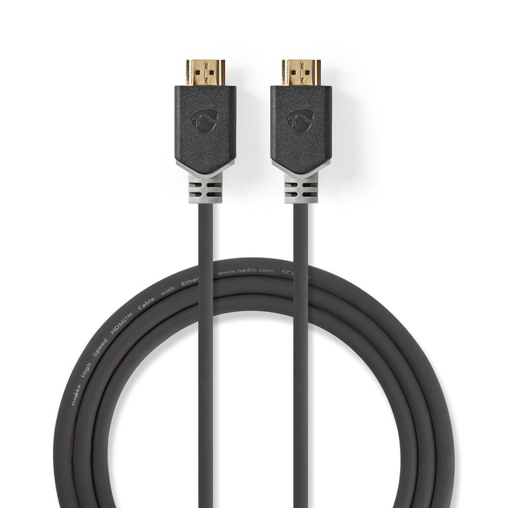 Nedis CVBW34050AT20 Premium High Speed Hdmi™-kabel Met Ethernet Hdmi™-connector - Hdmi™-connector 2,00 M Antraciet