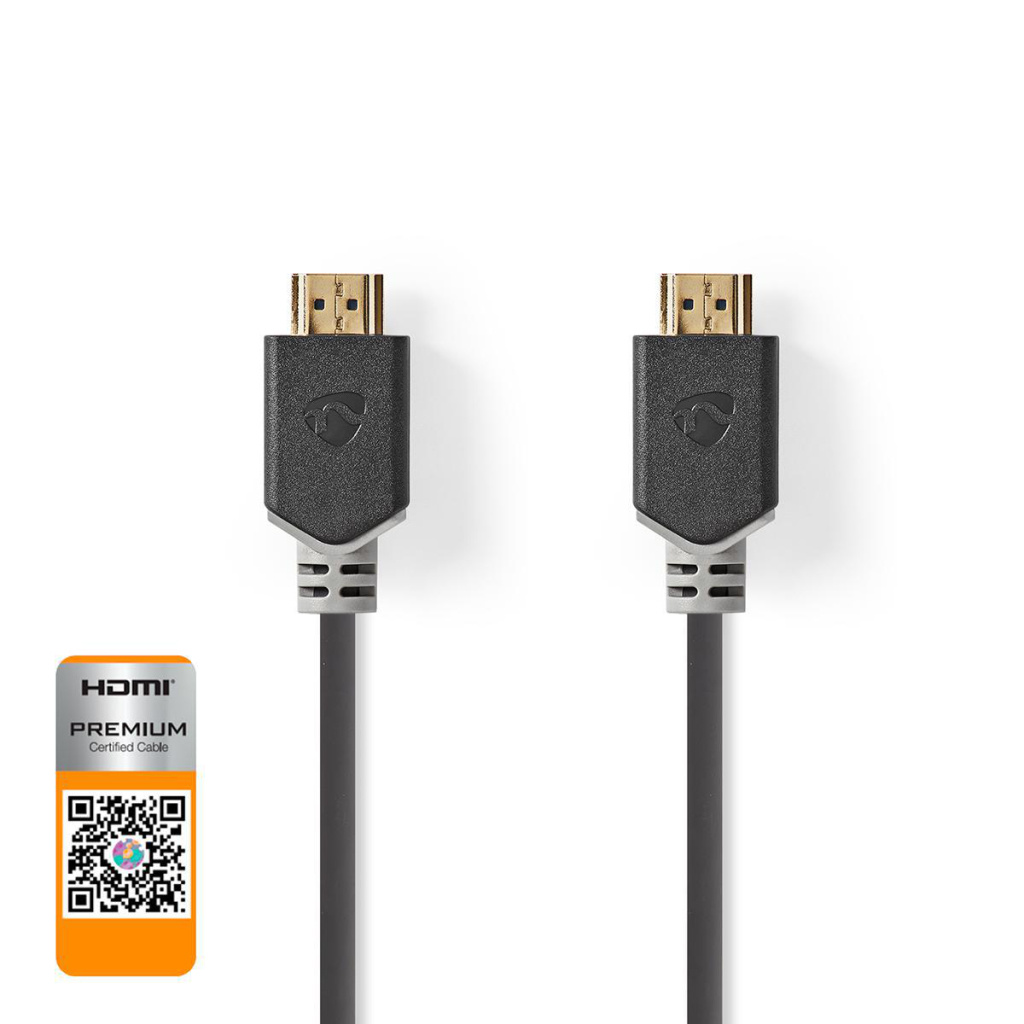 Nedis CVBW34050AT20 Premium High Speed Hdmi™-kabel Met Ethernet Hdmi™-connector - Hdmi™-connector 2,00 M Antraciet