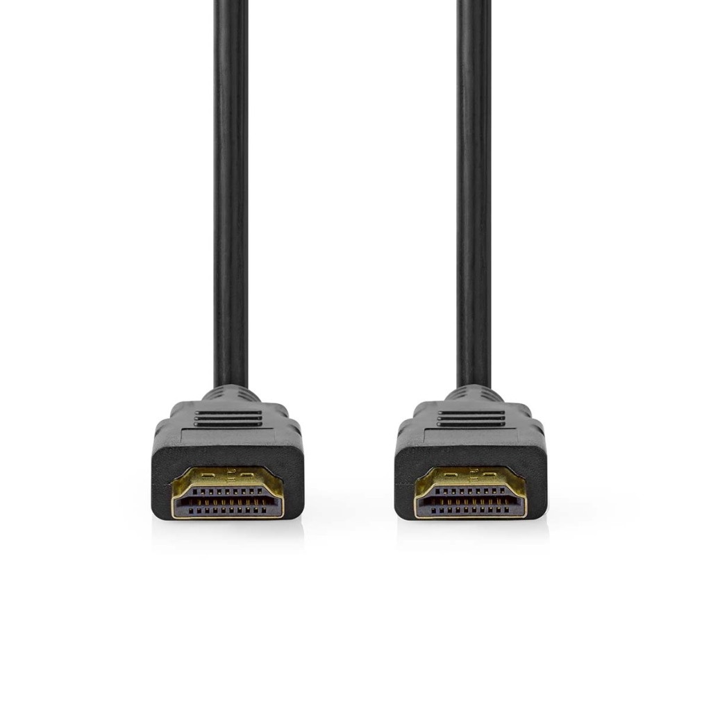 Nedis CVGP35000BK50 Hdmi™ Kabel Hdmi™ Connector Hdmi™ Connector 8k@60hz Earc Verguld 5.00 M Pvc Zwart Polybag