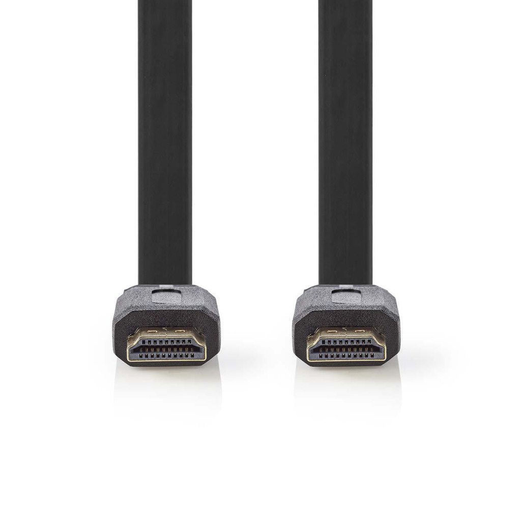 Nedis CVGP34100BK50 Platte High Speed Hdmi-kabel Met Ethernet Hdmi-connector - Hdmi-connector 5,0 M Zwart