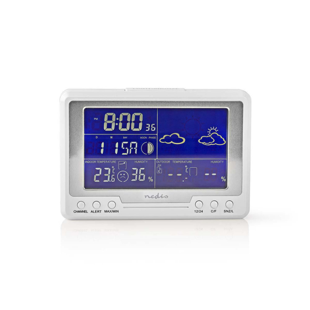 Nedis WEST203WT Weerstation Hygrometer Datum/tijd Buiten-unit