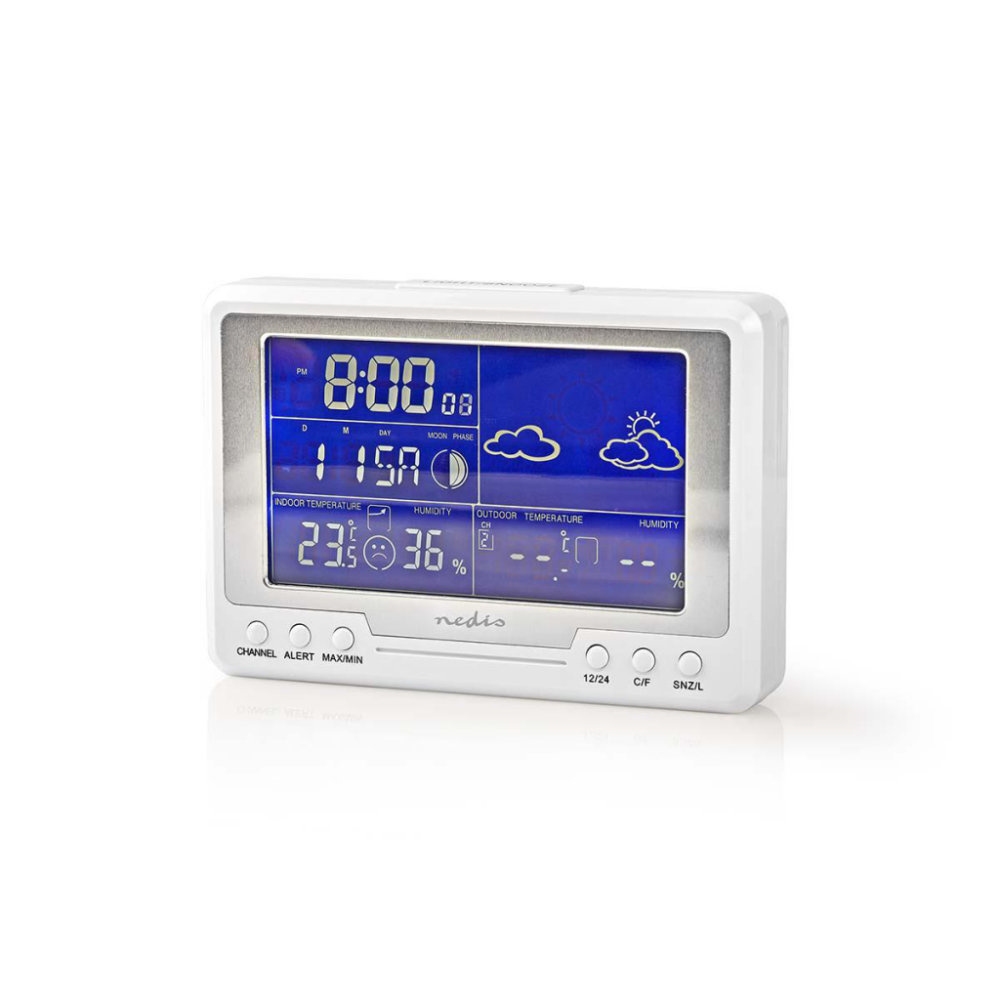Nedis WEST203WT Weerstation Hygrometer Datum/tijd Buiten-unit