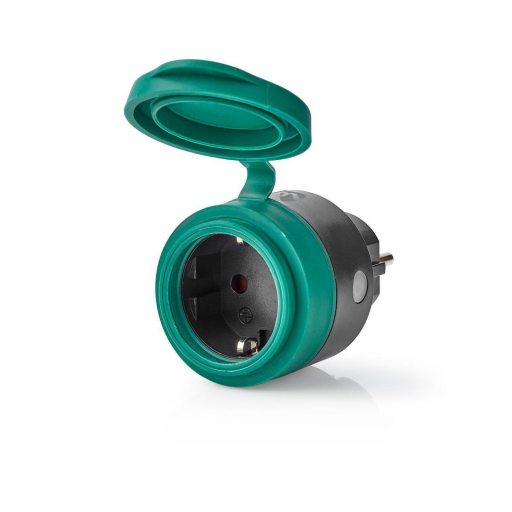 Nedis RFPO110FBK Rf Smart Stekker Outdoor Ip44 Aan/uit Schuko Type F 2300 W