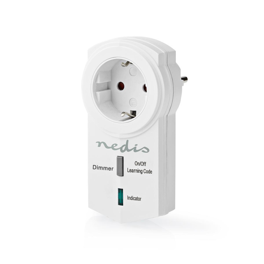 Nedis RFPD120FWT Rf Smart Stekker Dimbaar Schuko Type F 300 W