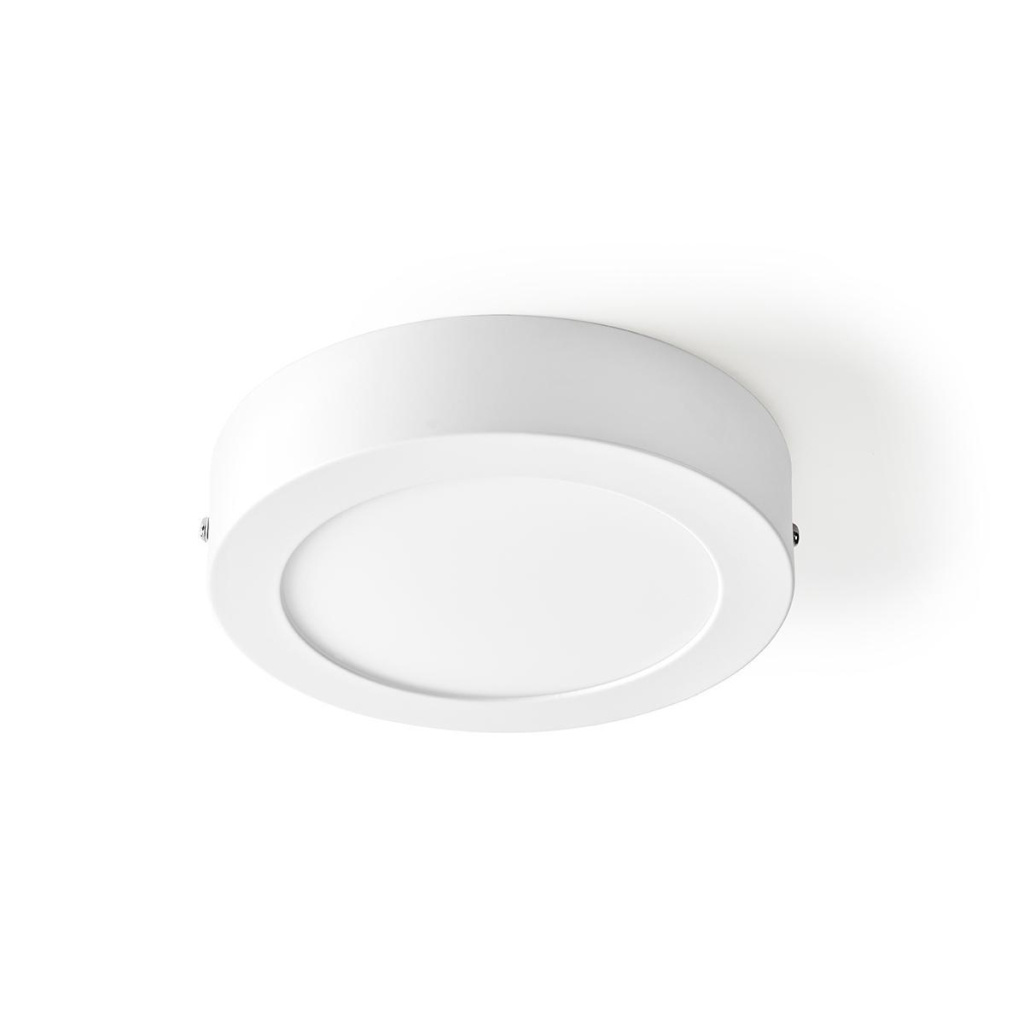 Nedis WIFILAW10WT Wi-fi Smart Plafondlamp Rond Diameter 17 Cm Warm Tot Koel Wit 800 Lm 12 W Slank Design Aluminium