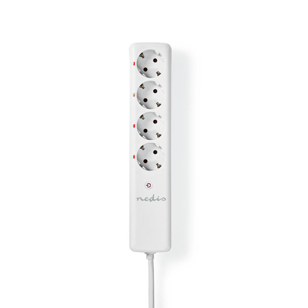 Nedis RFP410FWT Rf Smart Stekkerdoos 4x Schuko Type F 3680 W