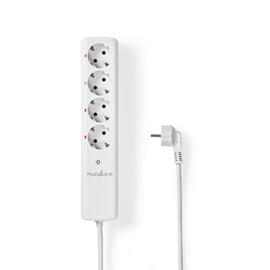 Nedis RFP410FWT Rf Smart Stekkerdoos 4x Schuko Type F 3680 W