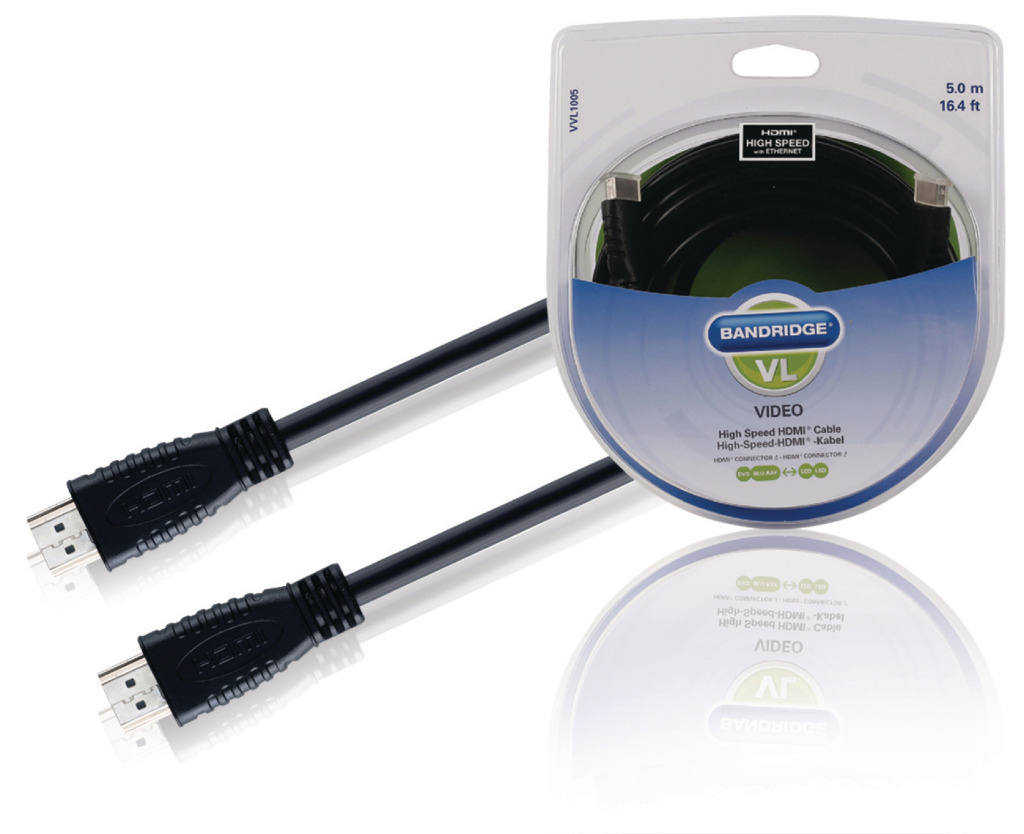 Bandridge Vvl1005 Hdmi-hogesnelheidskabel 5.0 M