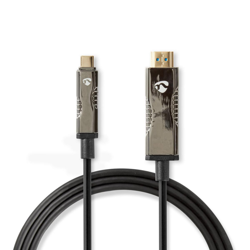 Nedis CCBG6410BK50 Usb Type-c™ Naar Hdmi™-kabel Aoc Type-c™ Male - Hdmi™-connector 5,0 M Zwart