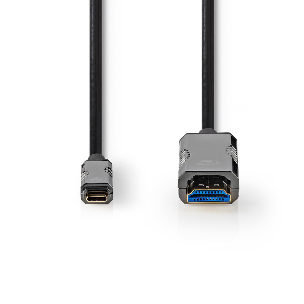 Nedis CCBG6410BK50 Usb Type-c™ Naar Hdmi™-kabel Aoc Type-c™ Male - Hdmi™-connector 5,0 M Zwart