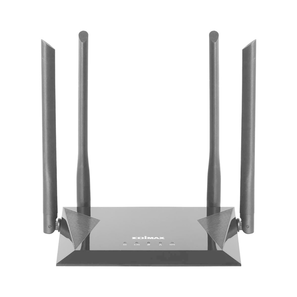 Edimax BR-6476AC Draadloze Router Ac1200 2.4/5 Ghz (dual Band) 10/100 Mbit Zwart