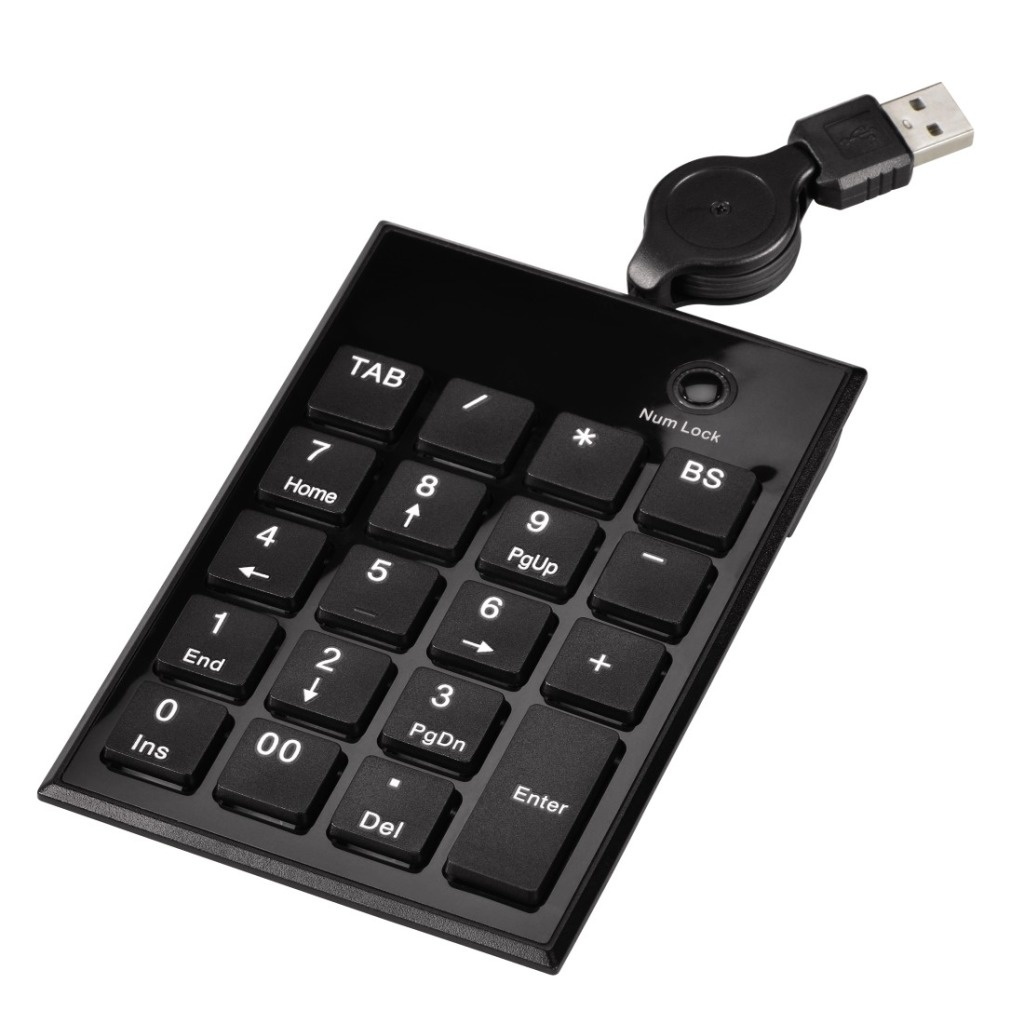 Hama Slimline Numeriek Toetsenbord SK140 Zwart