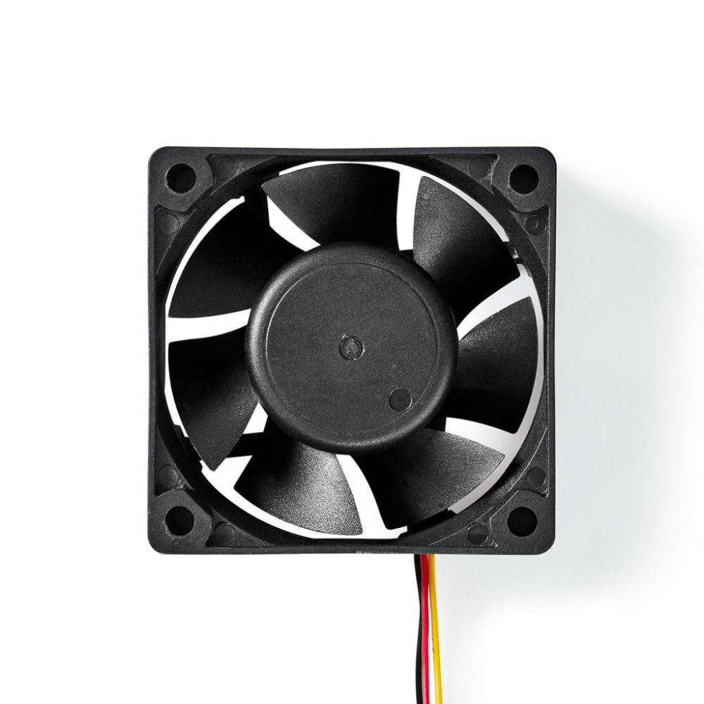 Nedis DCFAN6025BK Computerventilatordc 60 Mm 3-pins Stil