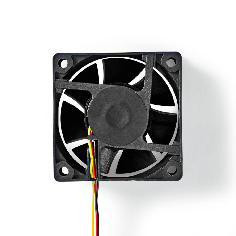 Nedis DCFAN6025BK Computerventilatordc 60 Mm 3-pins Stil