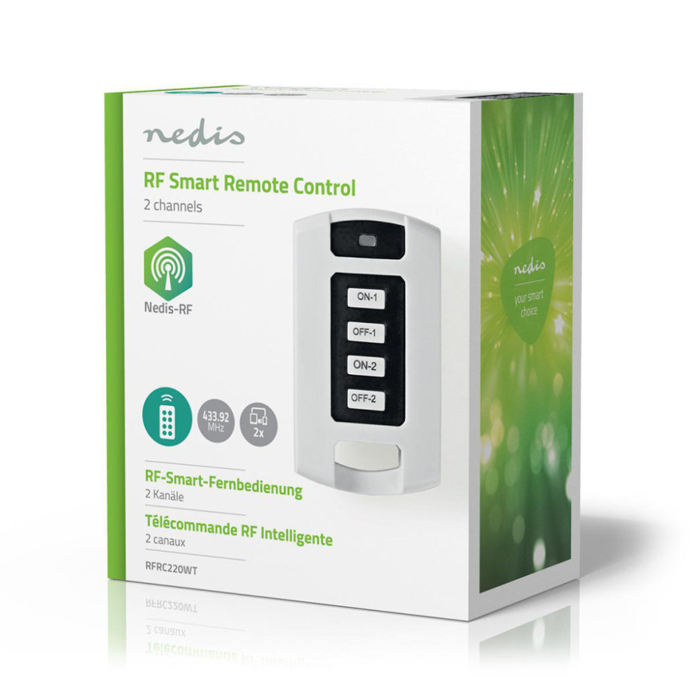 Nedis RFRC220WT Rf Smart Afstandsbediening 2 Kanalen