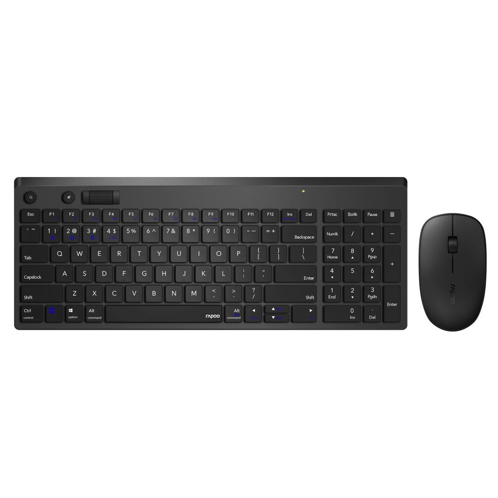 Rapoo Toetsenbord Mm Combo Zwart 8050t