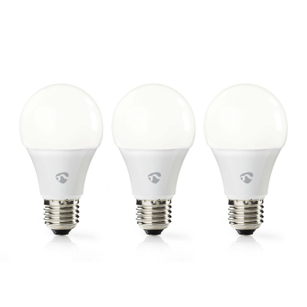 Nedis WIFILW32WTE27 Smartlife Led Bulb Wi-fi E27 800 Lm 9 W Warm Wit 2700 K Energieklasse: A+ Android & Ios Diameter: 60 Mm A60