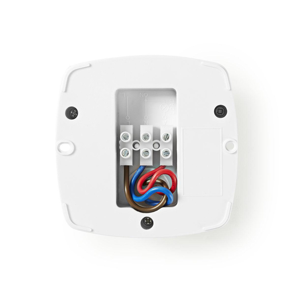 Nedis PIRPO32WT Bewegingsmelder Voor Buiten 3-aderige Installatieinstelbare Vertragingstijd, Omgevingslicht En Lichtgevoeligheid