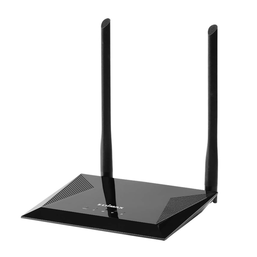 Edimax BR-6428NS V5 Draadloze Router N300 2.4 Ghz 10/100 Mbit / 10 Gigabit Zwart