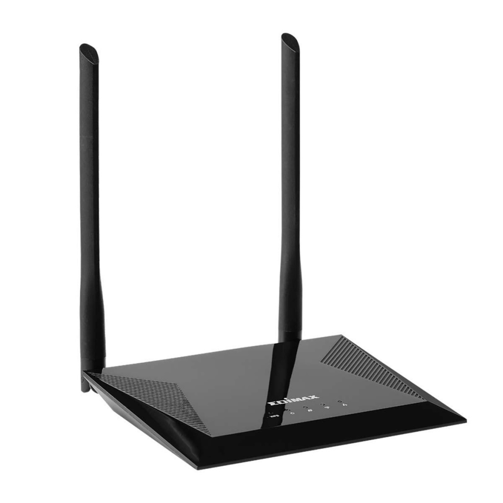 Edimax BR-6428NS V5 Draadloze Router N300 2.4 Ghz 10/100 Mbit / 10 Gigabit Zwart
