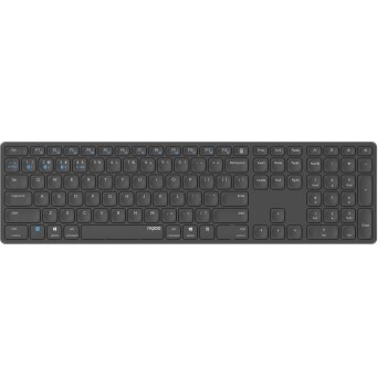Rapoo E9800M Draadloos Multimode Toetsenbord Blade Full Size,donkergri QWERTY US