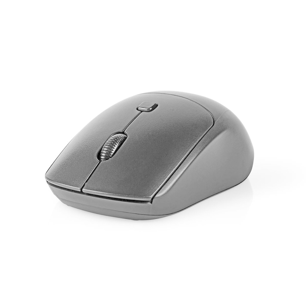 Nedis KBMCW100BKIT Muis En Toetsenbord - Set Draadloos Muis- En Toetsenbordverbinding: Usb 800 / 1200 / 1600 Dpi Instelbare Dpi Qwerty Italiaans