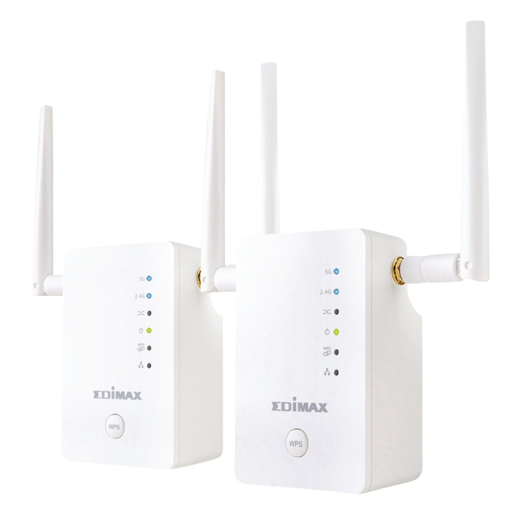 Edimax RE11 Draadloze Home Wi-Fi Roaming Kit N900 2.4/5 Ghz (dual Band) Wit