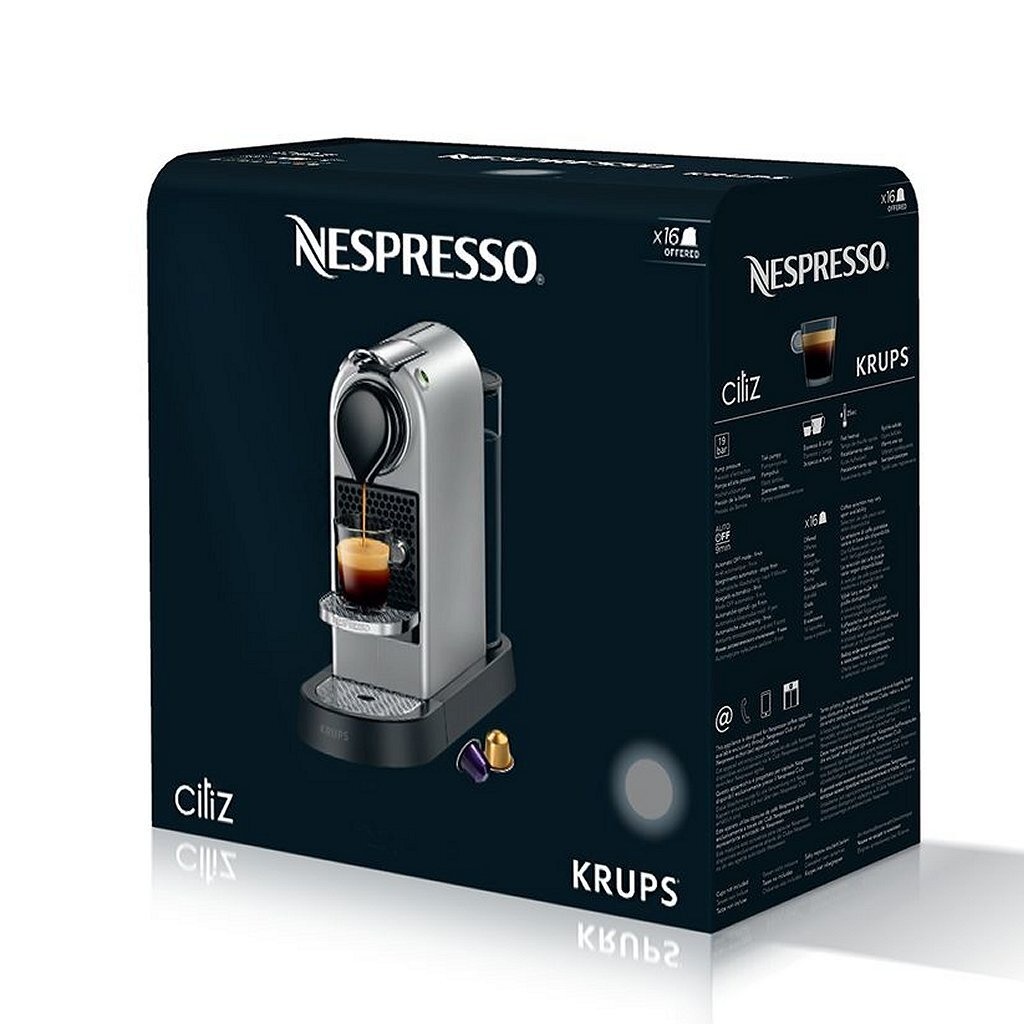 Krups XN761B CitiZ and Milk Nespresso Koffiecupmachine Zilver