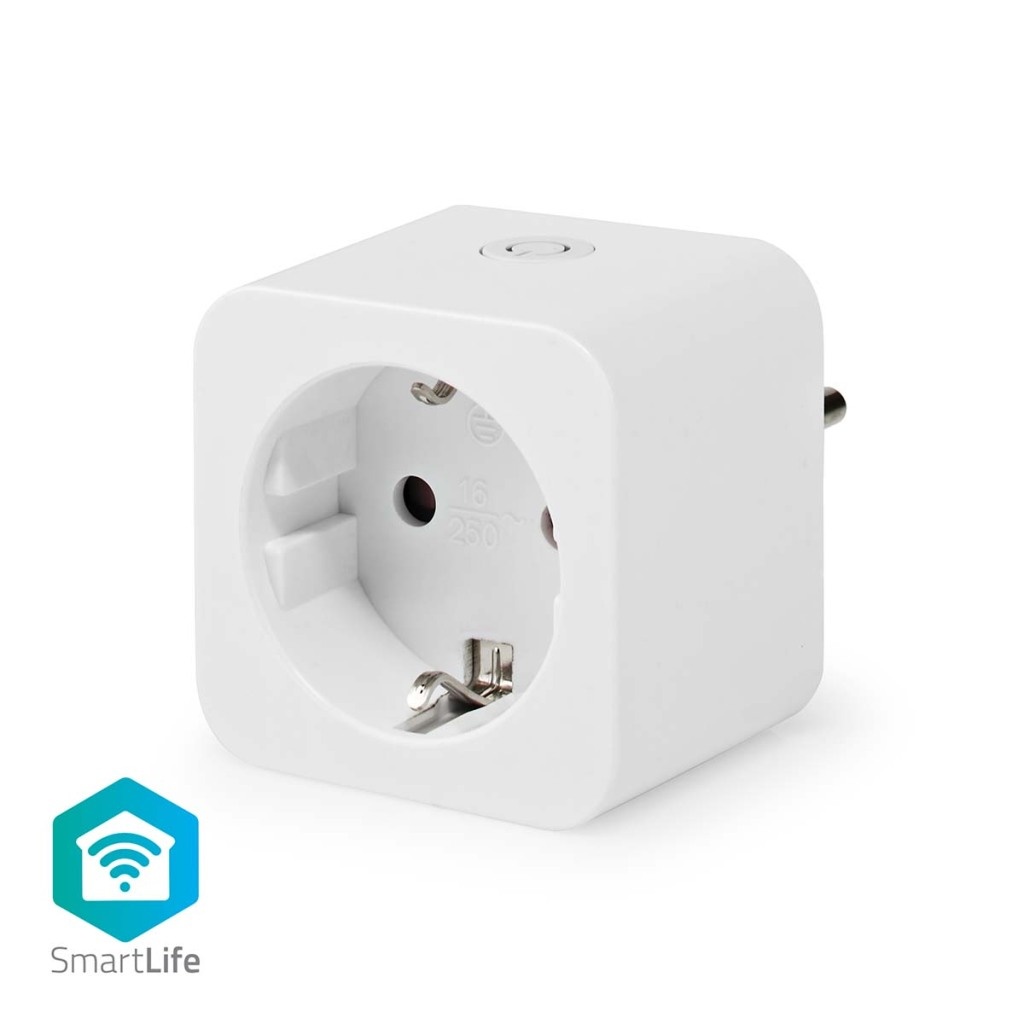Nedis WIFIP121FWT Smartlife Smart Stekker Wi-fi Energiemeter 3680 W Type F (cee 7/3) -10 - 45 °c Android™ / Ios Wit