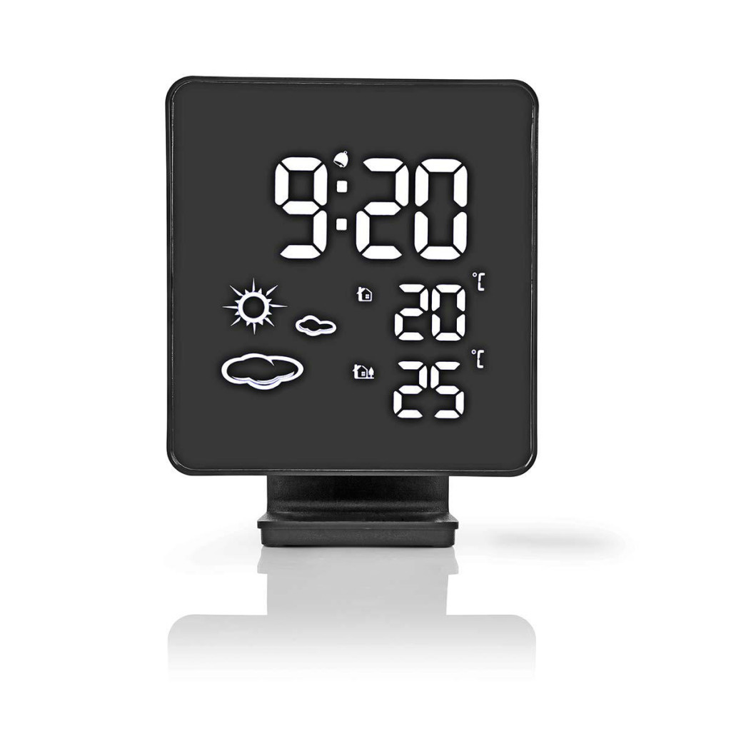 Nedis WEST403BK Weerstation Draadloze Sensor Alarmklok Weersvoorspelling