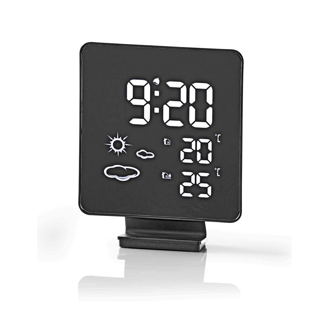 Nedis WEST403BK Weerstation Draadloze Sensor Alarmklok Weersvoorspelling