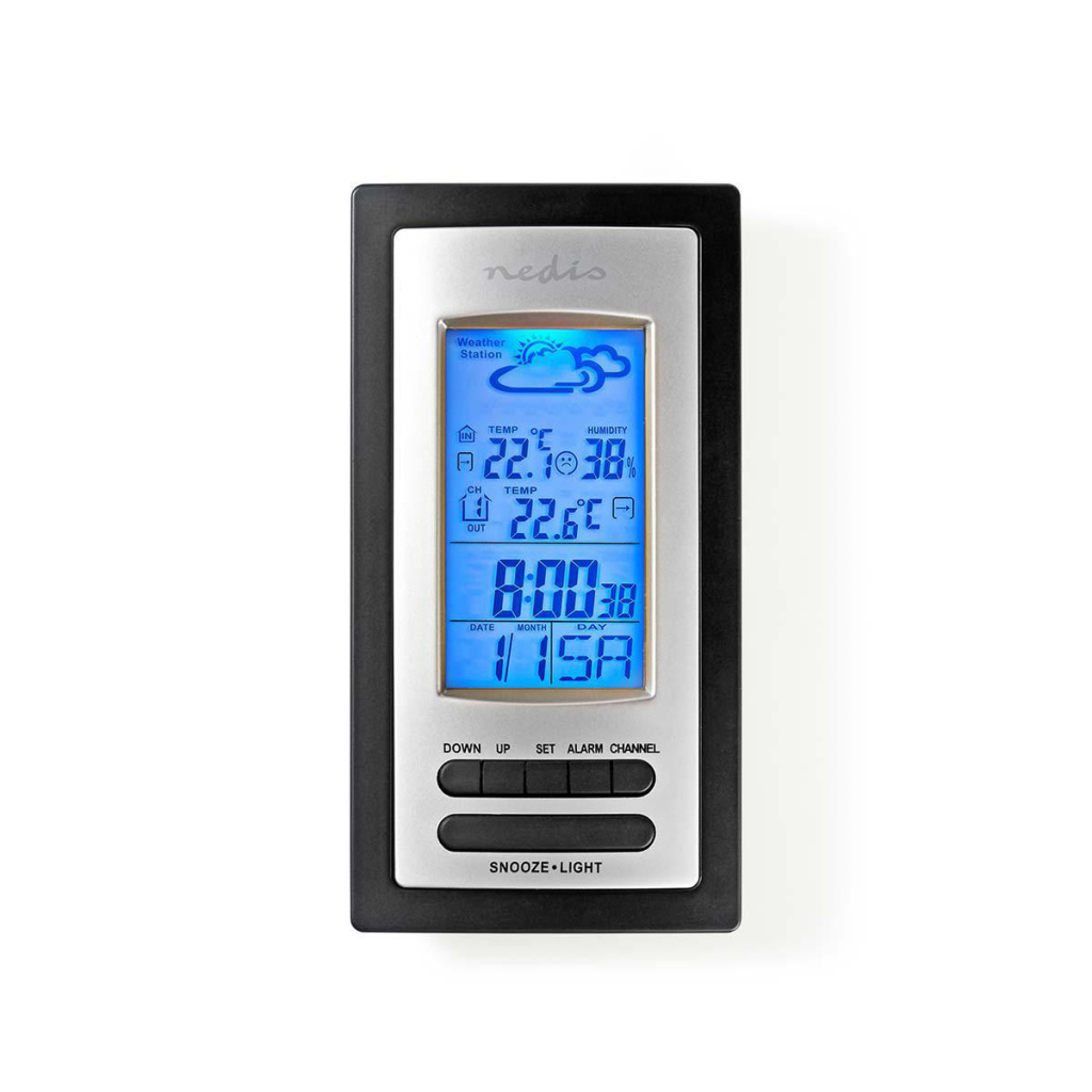 Nedis WEST201GY Weerstation Alarm Hygrometer Buitensensor