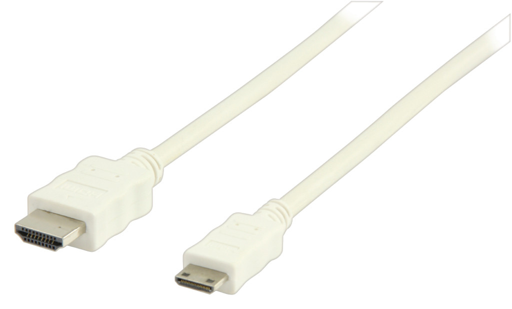 Valueline Vlmb34500w20 High Speed Hdmi-kabel met Ethernet Hdmi-connector - Hdmi Mini-connector 2,00 M Wit