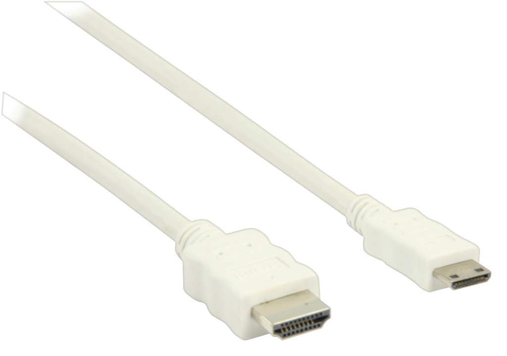 Valueline Vlmb34500w10 High Speed Hdmi-kabel met Ethernet Hdmi-connector - Hdmi Mini-connector 1,00 M Wit