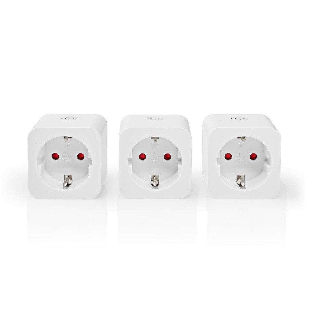 Nedis WIFIP131FWT3 3x Smartlife Smart Stekker3680W Type F Android/Ios Wit