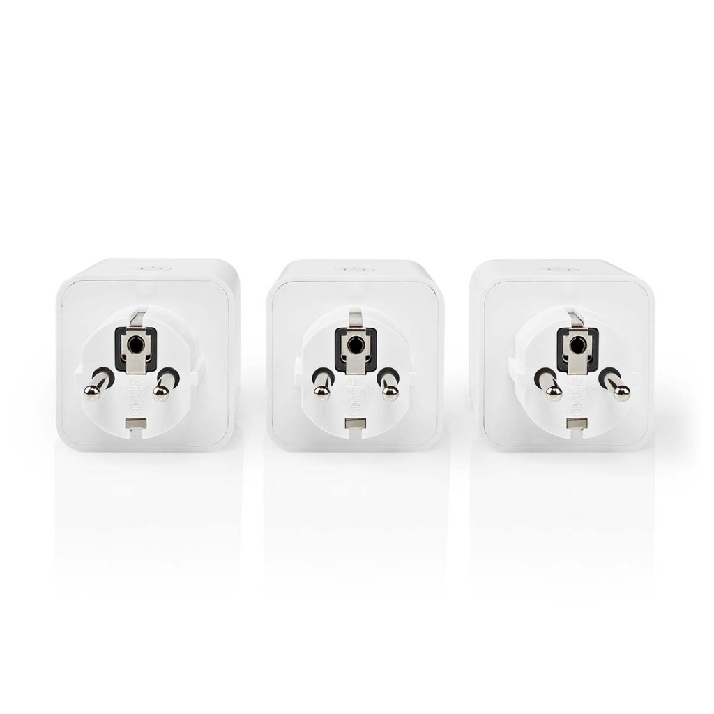 Nedis WIFIP131FWT3 3x Smartlife Smart Stekker3680W Type F Android/Ios Wit