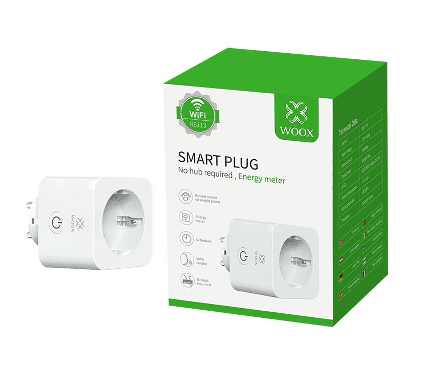 WOOX R6113-2pack Retail value pack 2 stuks slimme stekkers type R6113 met energie meter