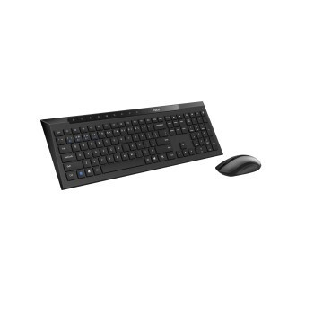 Rapoo 8210M Draadloos Multimode Desktop Combo Toetsenbord-muisset,QWERTY US,zwart